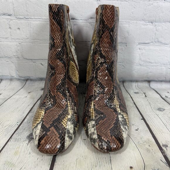 Buckle Chinese Laundry Ankle Booties Women’s Size 10 Animal Print Platform Shoes - Picture 3 of 15